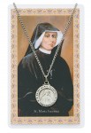 24'' St. Maria Faustina Holy Card & Pendant